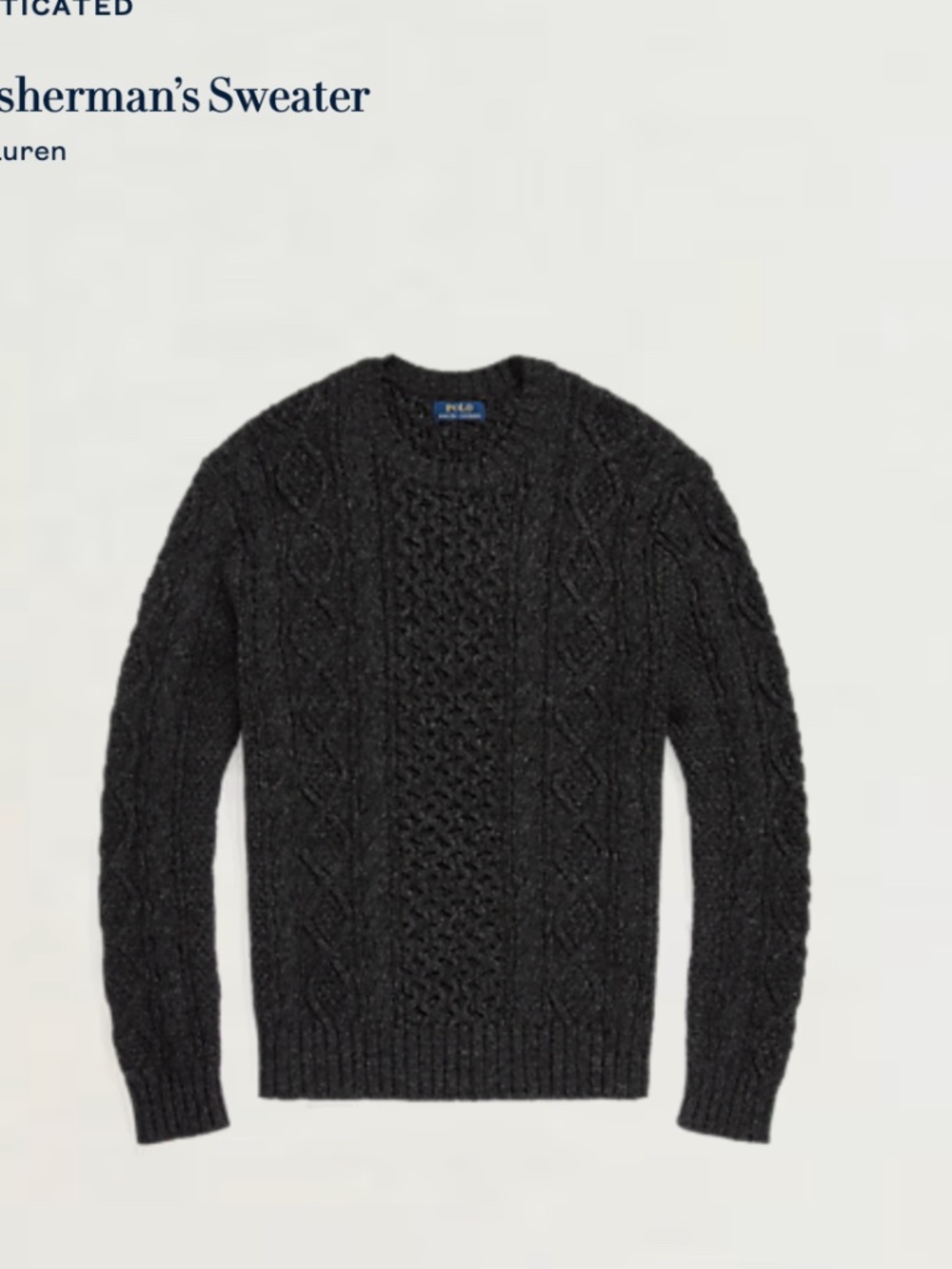 Cotton Fisherman’s Crewneck Sweater